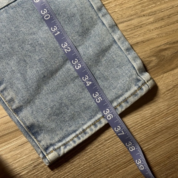 PacSun High Waisted Mom Jeans | Patchwork Light & Dark Wash Jeans Size 26 - Picture 10 of 10